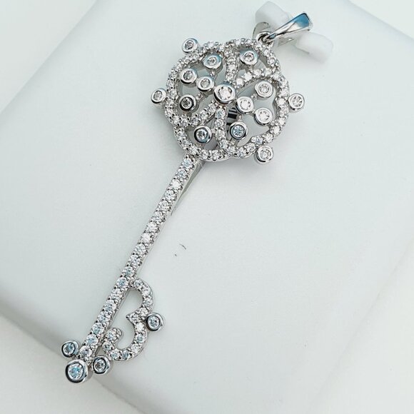 "925 Sterling Silver Cubic Zirconia Pendant, UU1P6A6049 - Picture 5 of 9